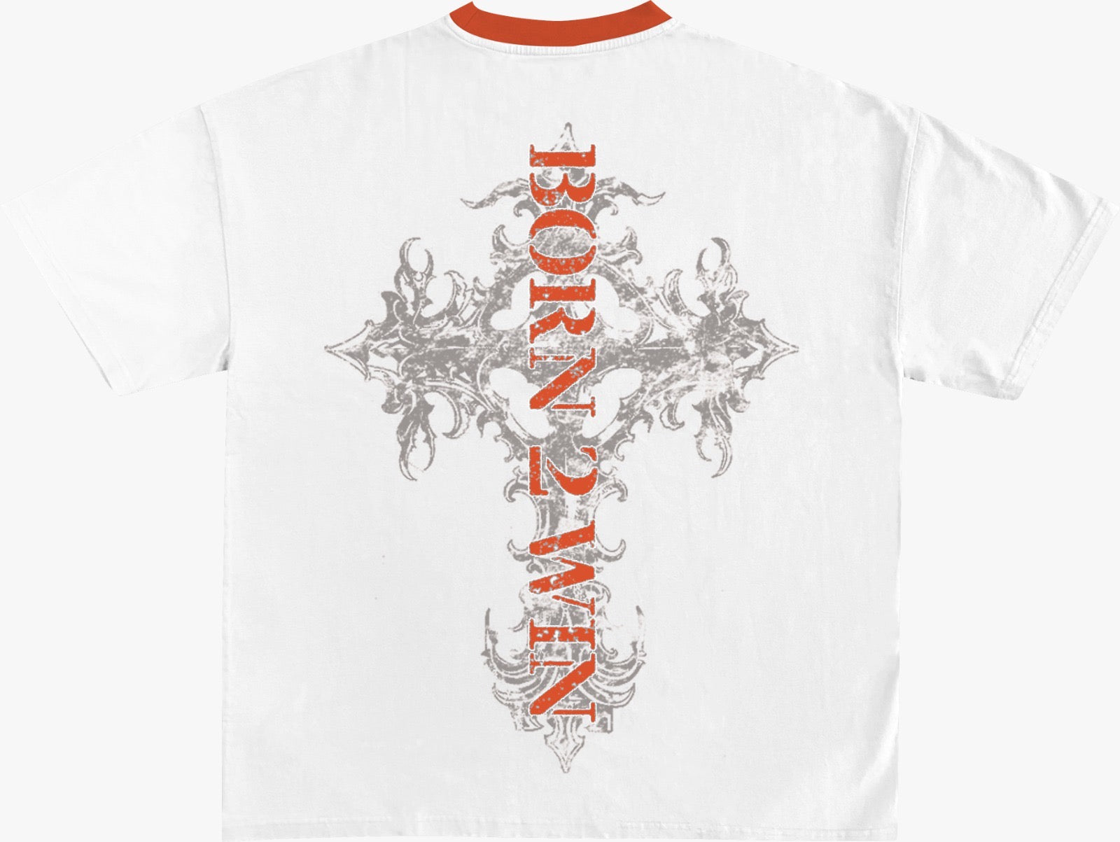 SUMMER MONEY CROPPED DISTRESSED TEE WTExRED