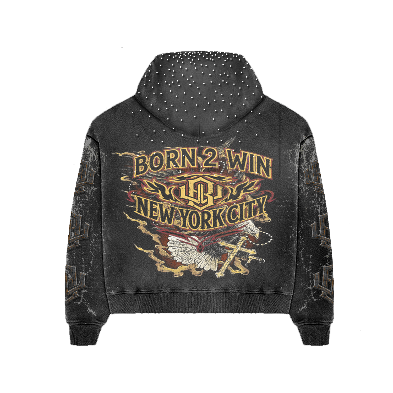 VNTG BLK 'NYC PATRIOTIC' SWEATSUIT