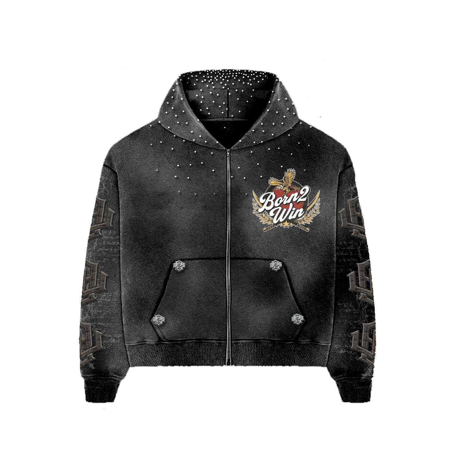 VNTG BLK 'NYC PATRIOTIC' SWEATSUIT